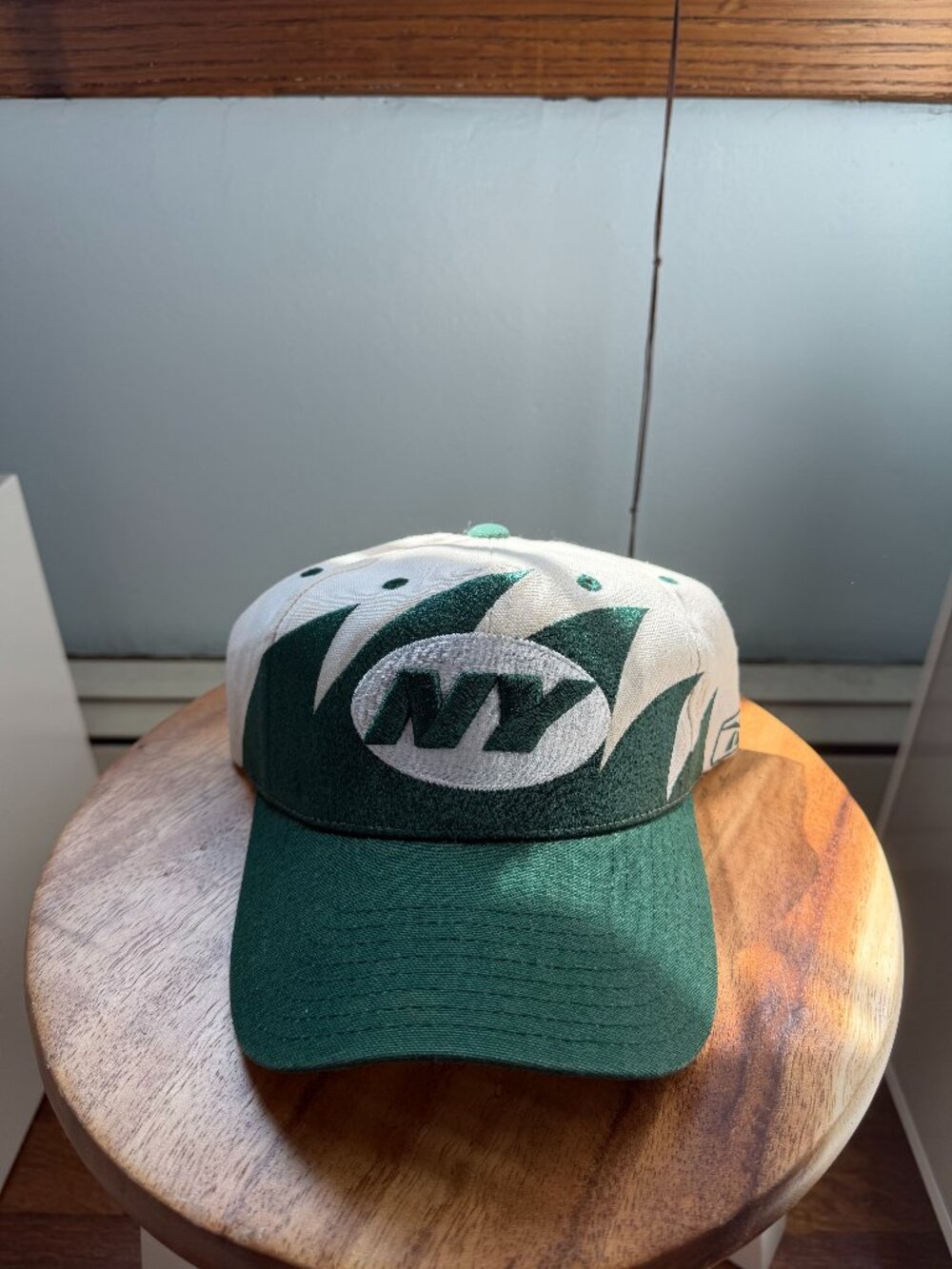 Vintage NFL New York Jets Shark Tooth Baseball Cap Hat
